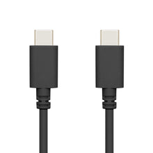 USB-C 2.0-kabel 0,2 m sort med begge stik synlige understøtter 60 W opladning.