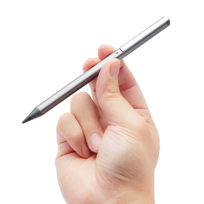 Linocell Aktiv stylus til iPad, iPhone og Android vises i hånden.