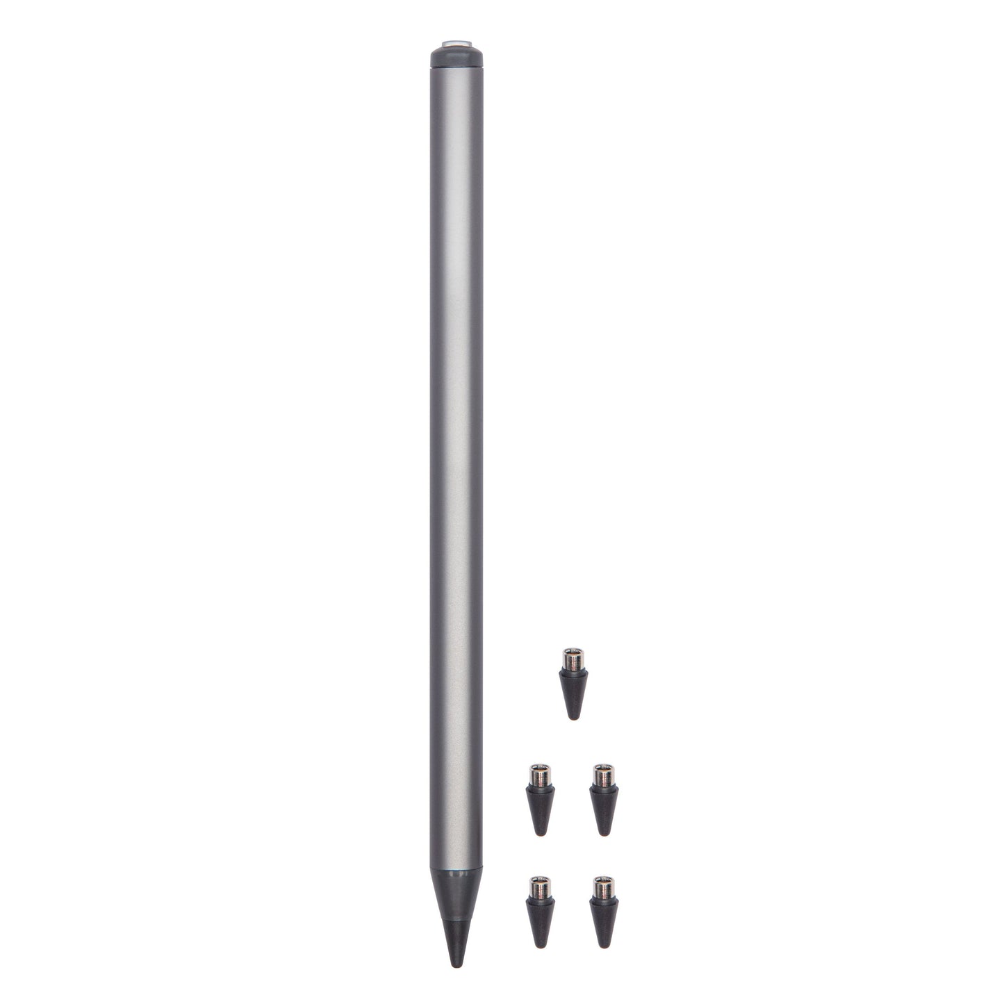 Linocell Aktiv stylus til iPad, iPhone og Android med fem ekstra slags spidser.