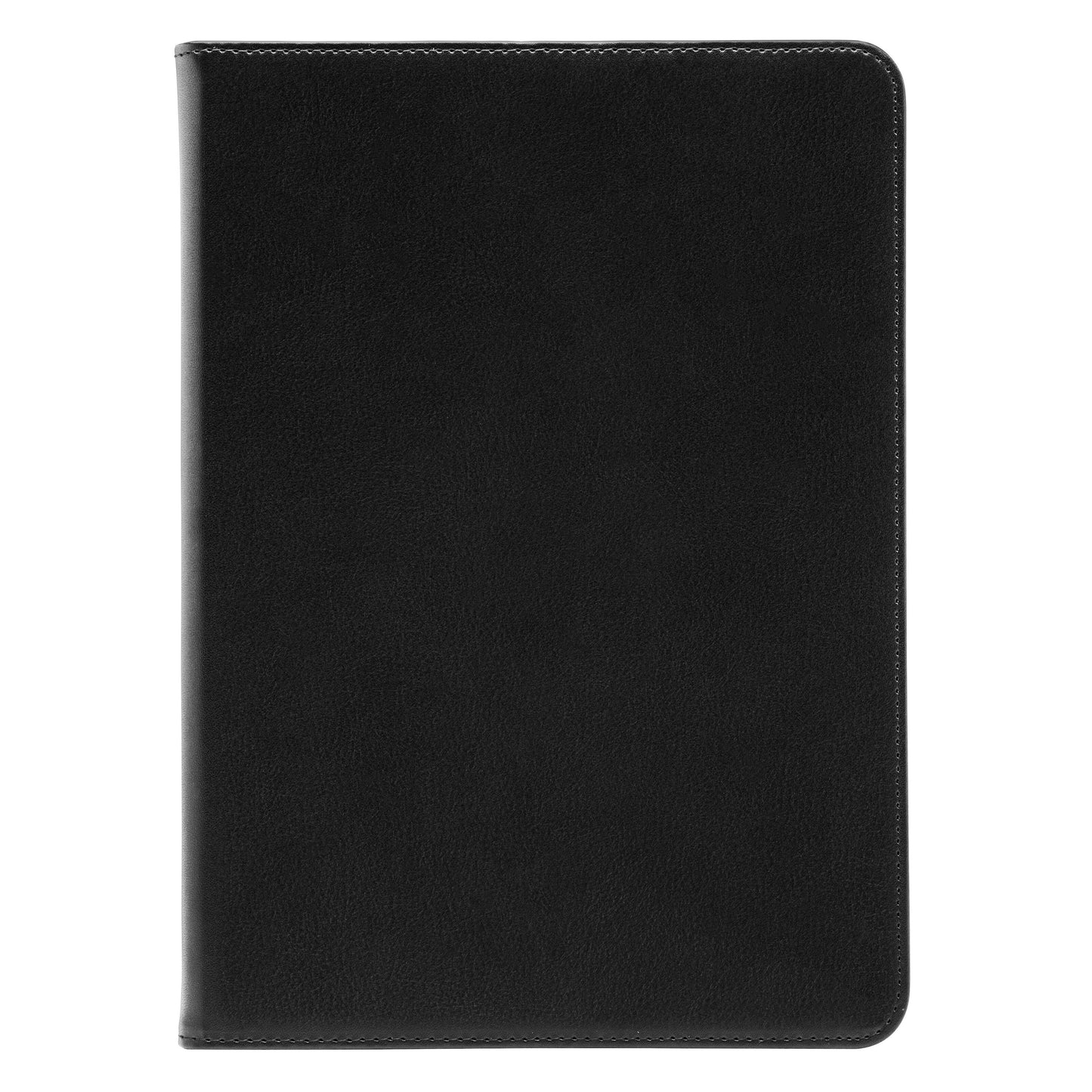 Sort læderetui til iPad Pro 11" med synlige kanter, lukket design.