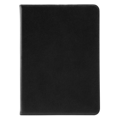 Sort læderetui til iPad Pro 11" med synlige kanter, lukket design.