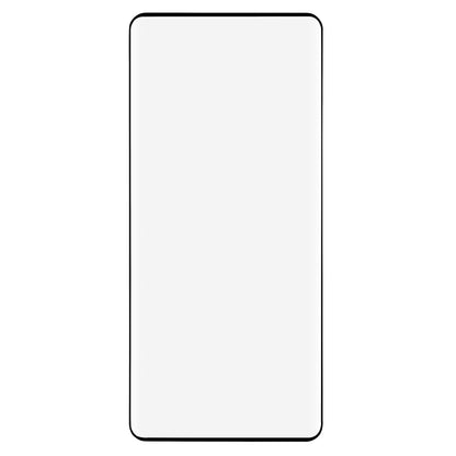 Skærmbeskyttelse til Galaxy S21, hvid, sorte kanter, afrundede hjørner.