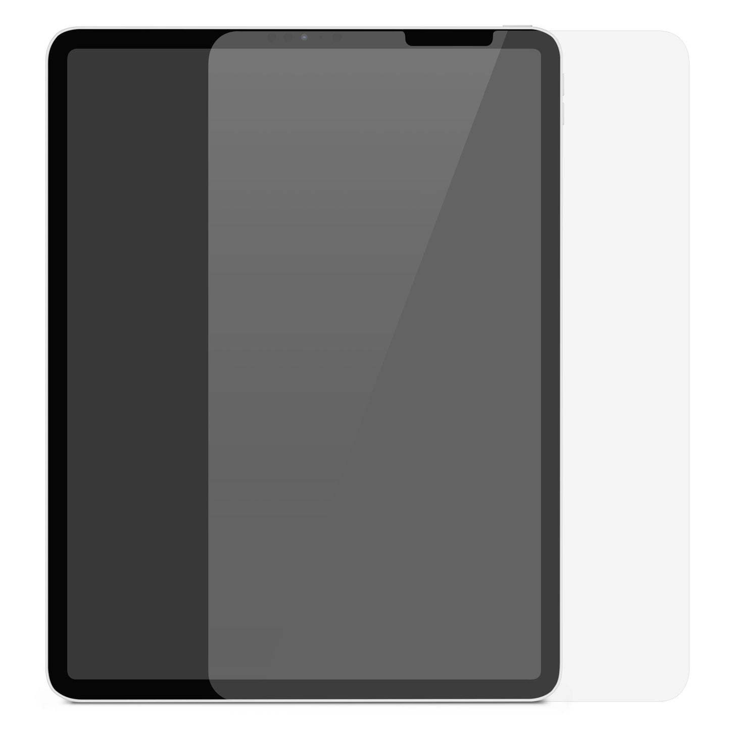 Linocell Elite Extreme skærmbeskyttelse til iPad Pro 11"/Air 10,9", transparent, tilpasset kanter og kameraudskæring.