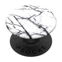 Popsockets Aftageligt greb til mobil - Hvid marmor