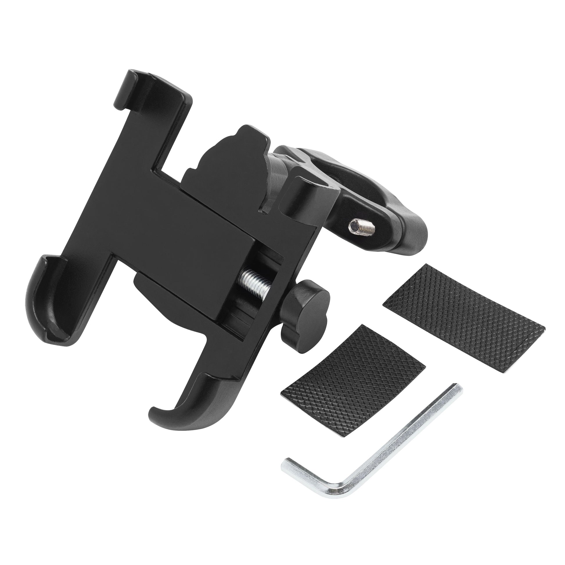 Linocell drejelig mobilholder til cykel med 360° rotation, til klæbepuder og lille unbrakonøgle.