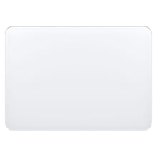 Apple laptop sølv set oppefra med runde hjørner og Magisk Trackpad til Multi-Touch trådløs kontrol.