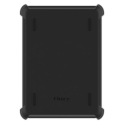 Otterbox Beskyttelsesetui til iPad 10,2 sort, bagside med forstærkede hjørner og Otterbox-logo nederst.