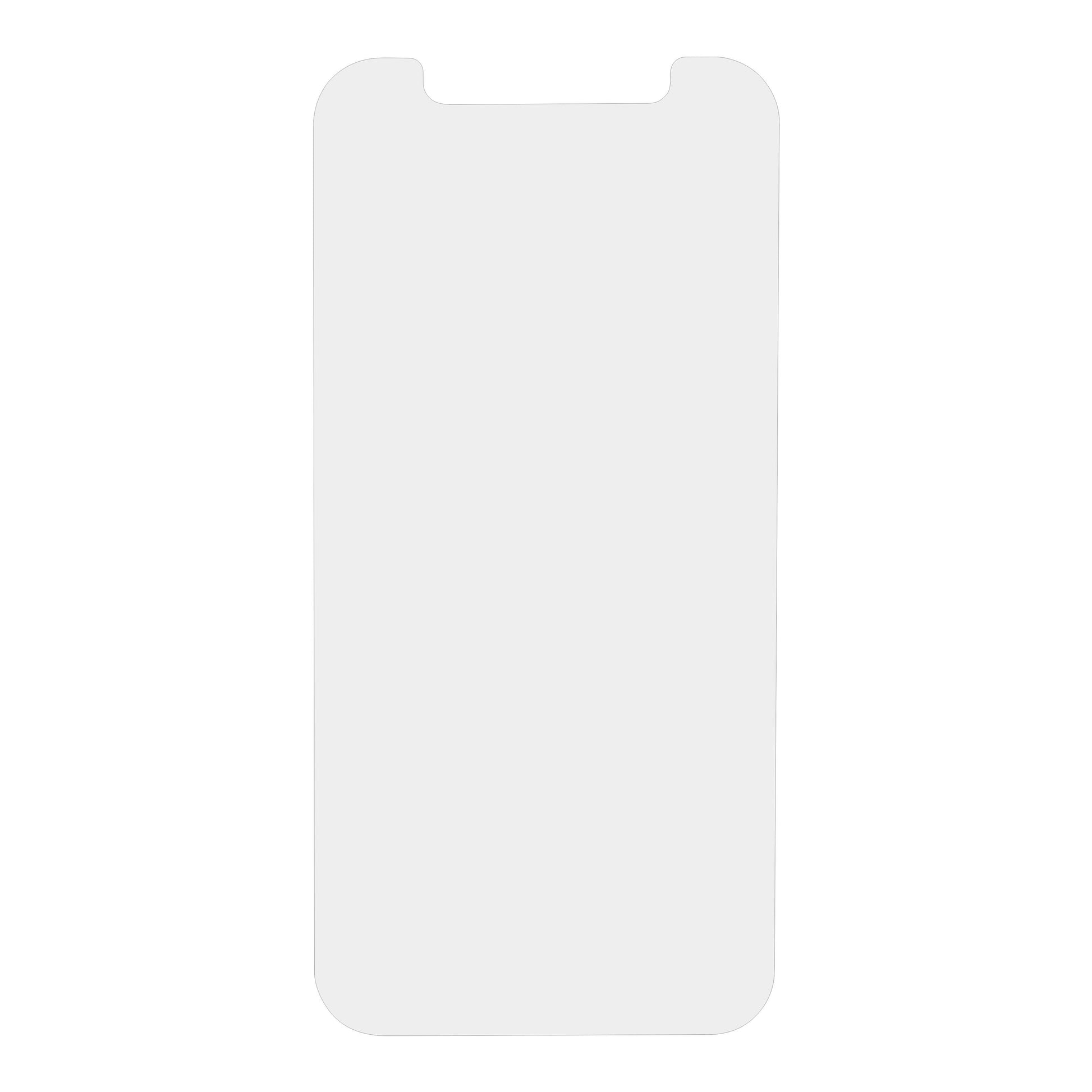 Elite Extreme skærmbeskyttelse til iPhone 12 Mini, tyndt klart hærdet glas med notch-udskæring.