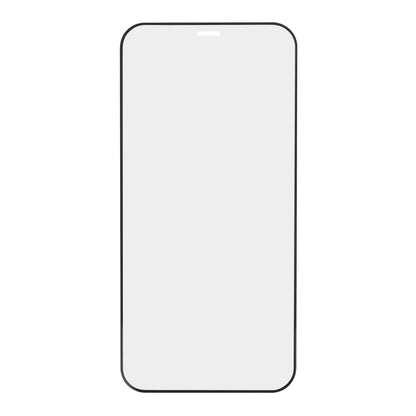 IPhone 12 Mini med Linocell Elite Extreme Curved skærmbeskyttelse, lys pære og teksten IDEA på skærmen.