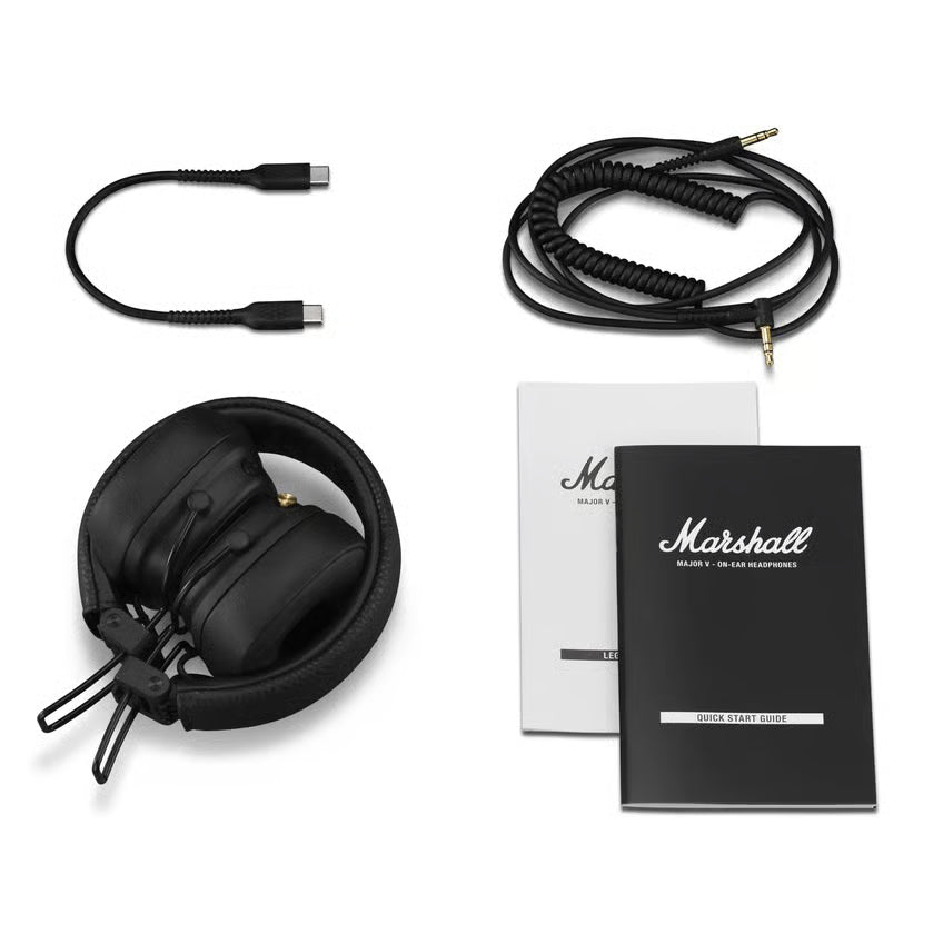 Marshall Major V trådløse on-ear-høretelefoner, Black