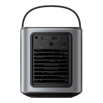 Anker Nebula Mars 3 Air bærbar miniprojektor, sort, Full HD, bærehåndtag, AUX-, HDMI-, USB- og DC POWER-porte.