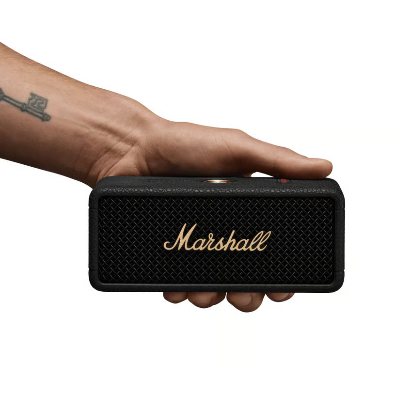 Marshall Emberton III Bluetooth-højttaler, Black and Brass