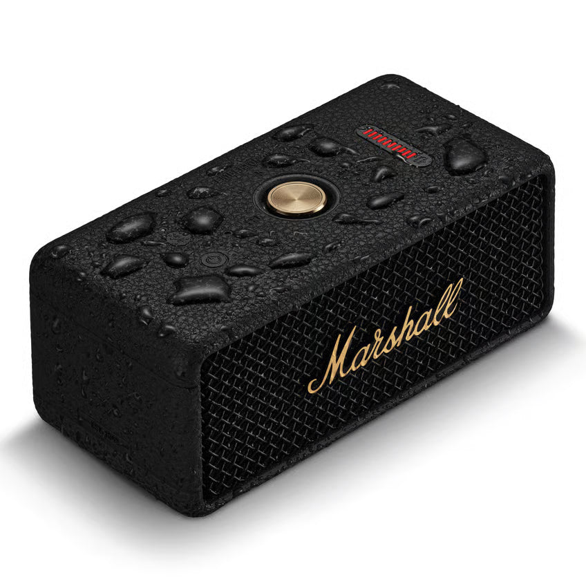 Marshall Emberton III Bluetooth-højttaler, Black and Brass