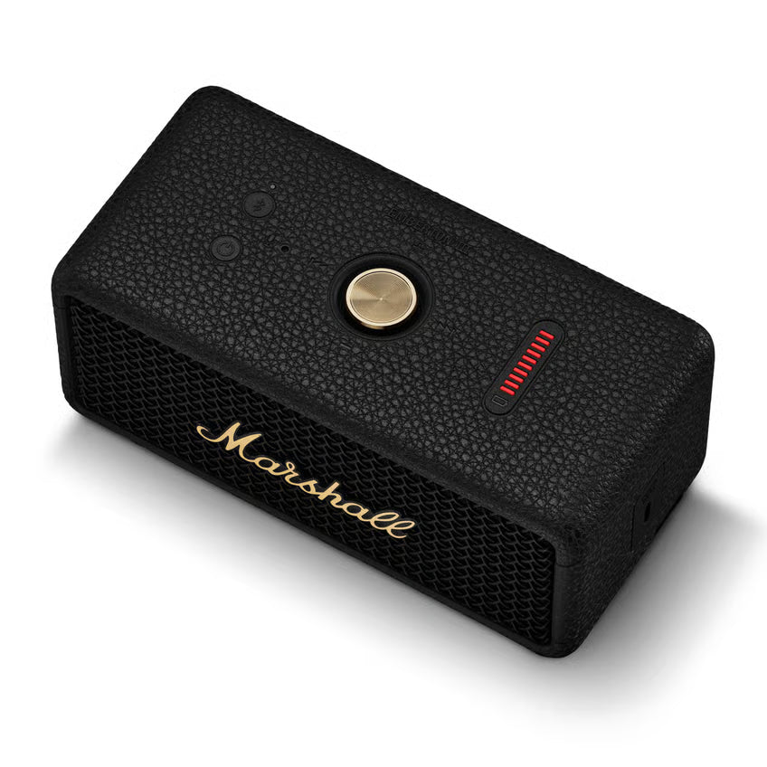 Marshall Emberton III Bluetooth-højttaler, Black and Brass