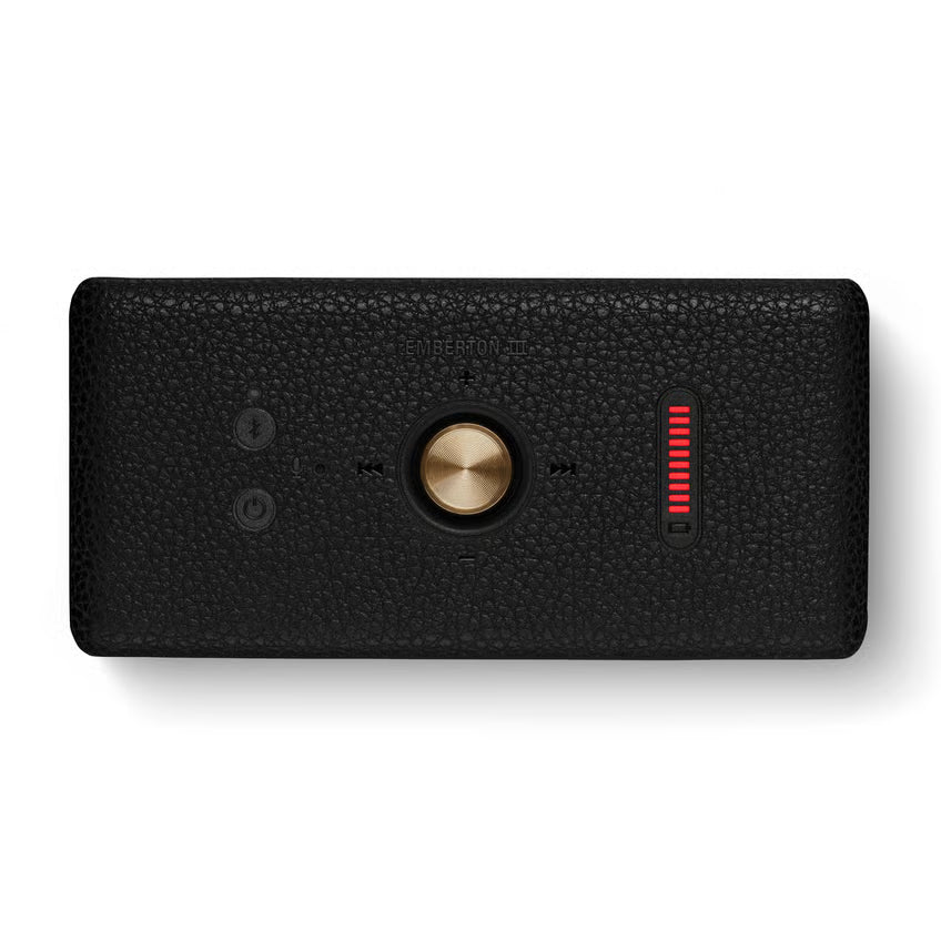 Marshall Emberton III Bluetooth-højttaler, Black and Brass