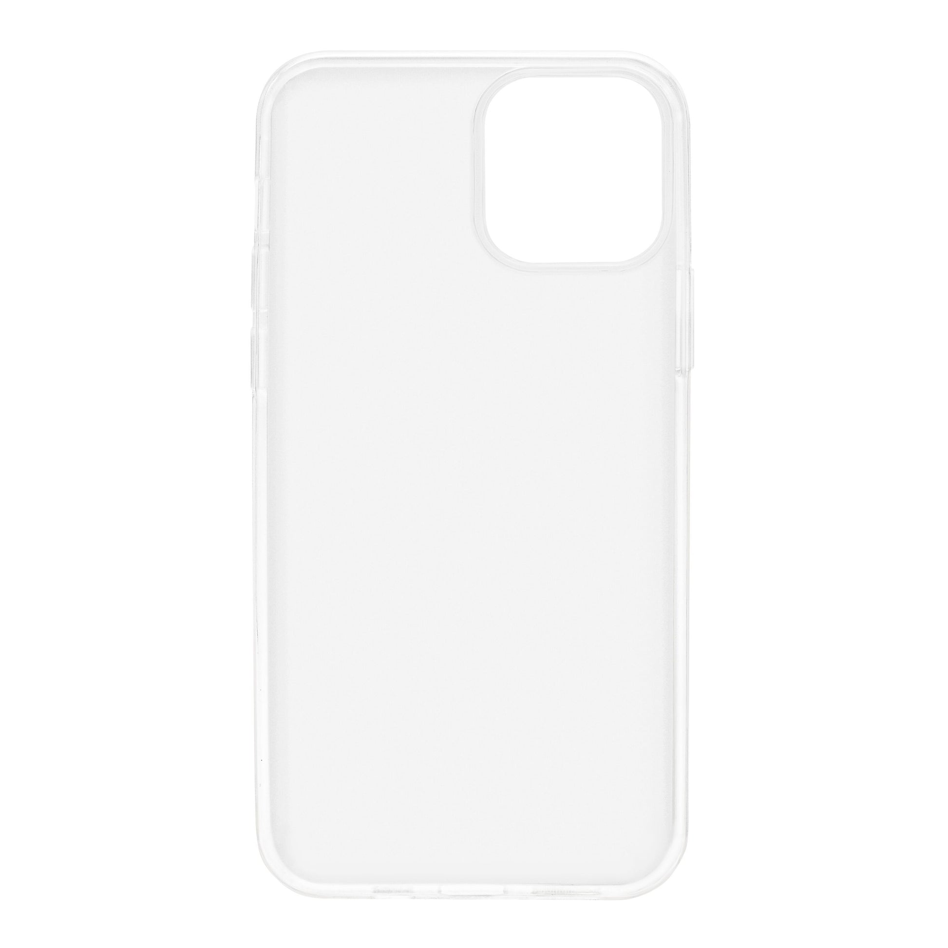 Linocell Second skin 2.0 mobilcover til iPhone 12/12 Pro klar TPU gennemsigtigt med afrundede kanter og stort kamerahul.