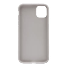 Linocell Second skin 2.0 mobilcover til iPhone 12/12 Pro grå TPU antibakteriel med kamerahul øverst til venstre.