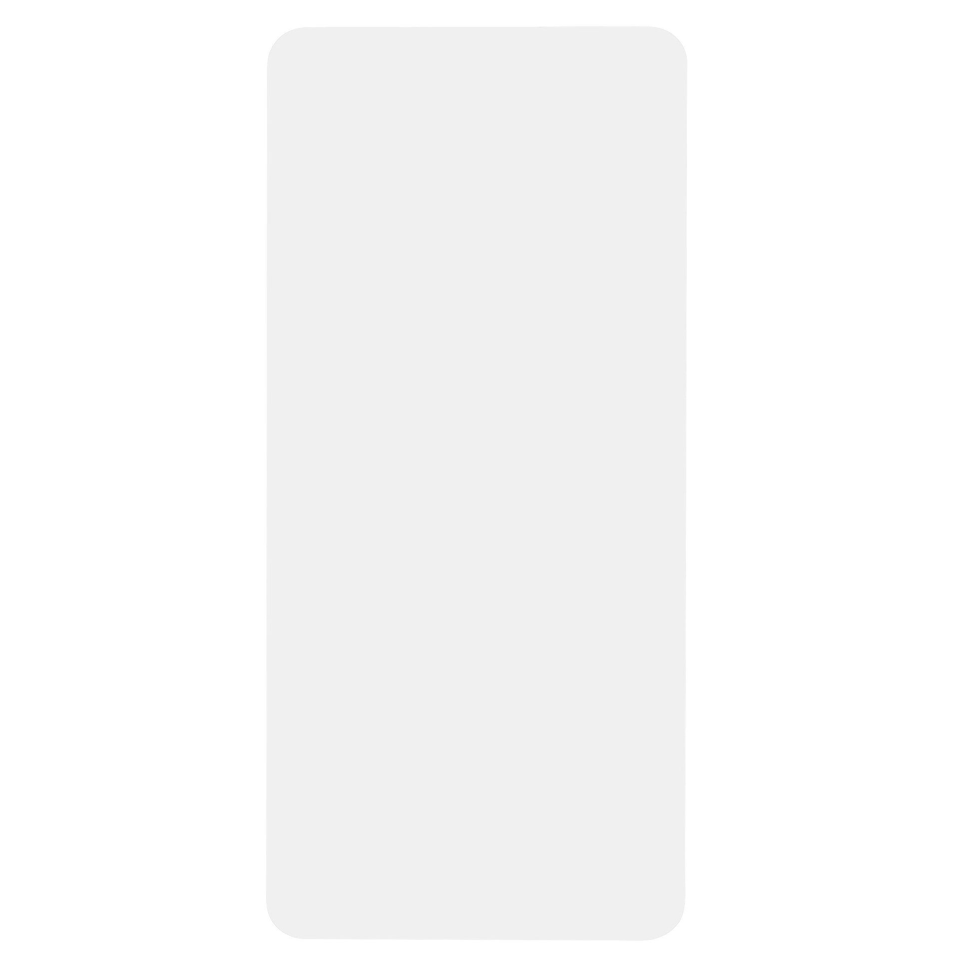 Skærmbeskyttelse i glas til Galaxy A51, gennemsigtig med afrundede hjørner.