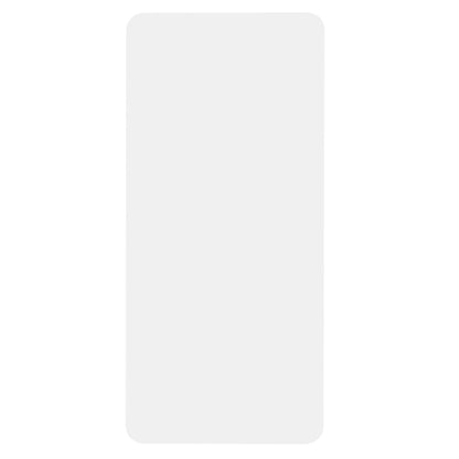 Skærmbeskyttelse i glas til Galaxy A51, gennemsigtig med afrundede hjørner.