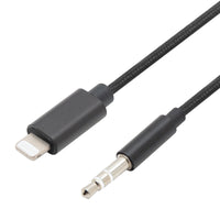 Linocell Lightning til 3,5 mm kabel - MFi - Sort - 1 m