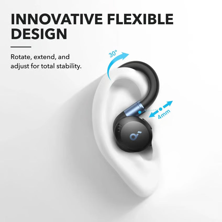 Soundcore Sport X20 trådløse høretelefoner med støjreduktion, Black