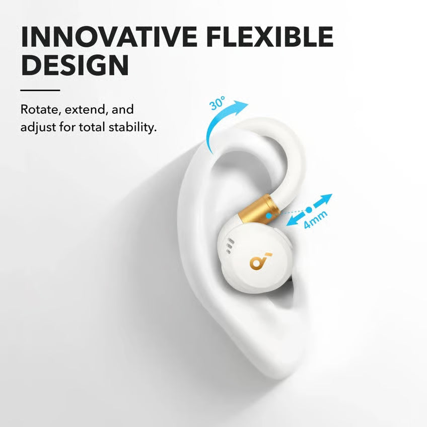 Soundcore Sport X20 trådløse høretelefoner med støjreduktion, Hvid
