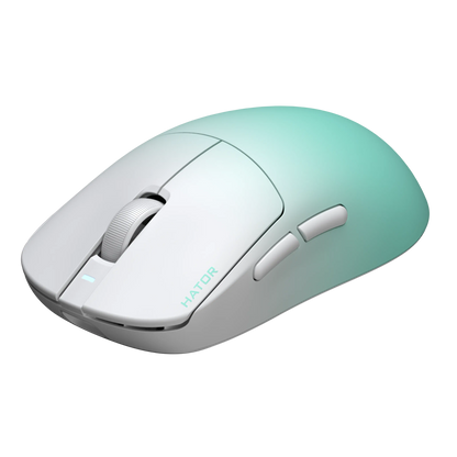 Hator Quasar 3 Ultima 8K Wireless gamingmus, Hvid/mint
