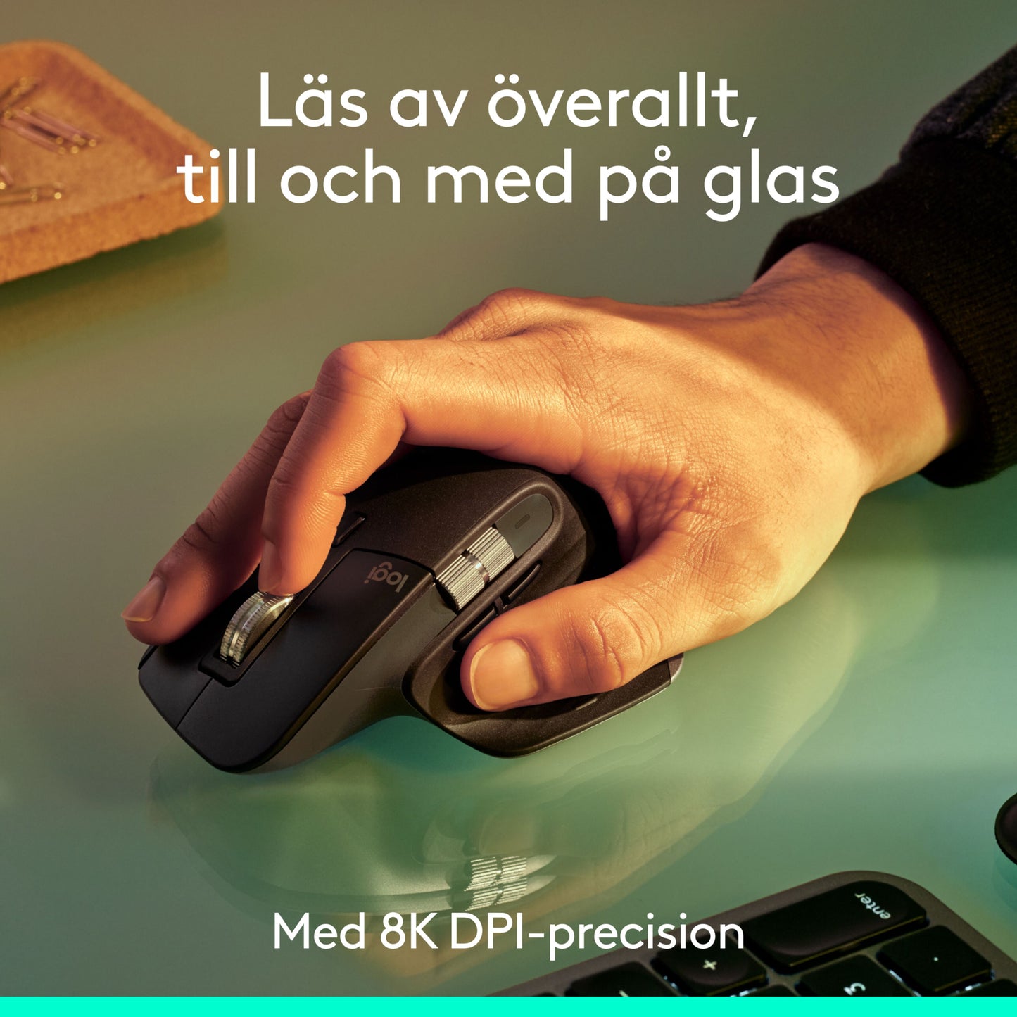 Logitech MX Master 3s trådløs computermus, Grafit, Bluetooth-udgave