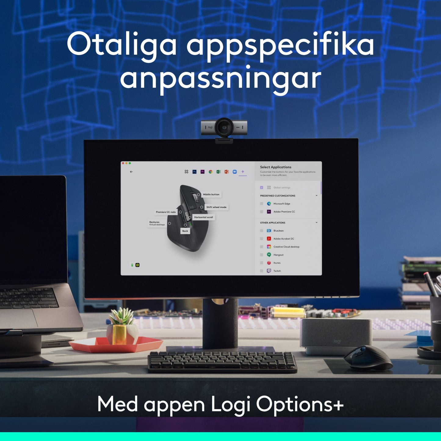 Logitech MX Master 3s trådløs computermus, Grafit, Bluetooth-udgave