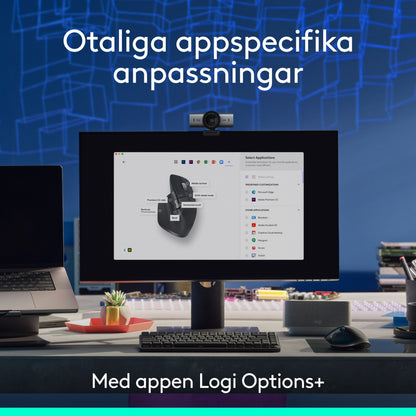 Logitech MX Master 3s trådløs computermus, Grafit, Bluetooth-udgave