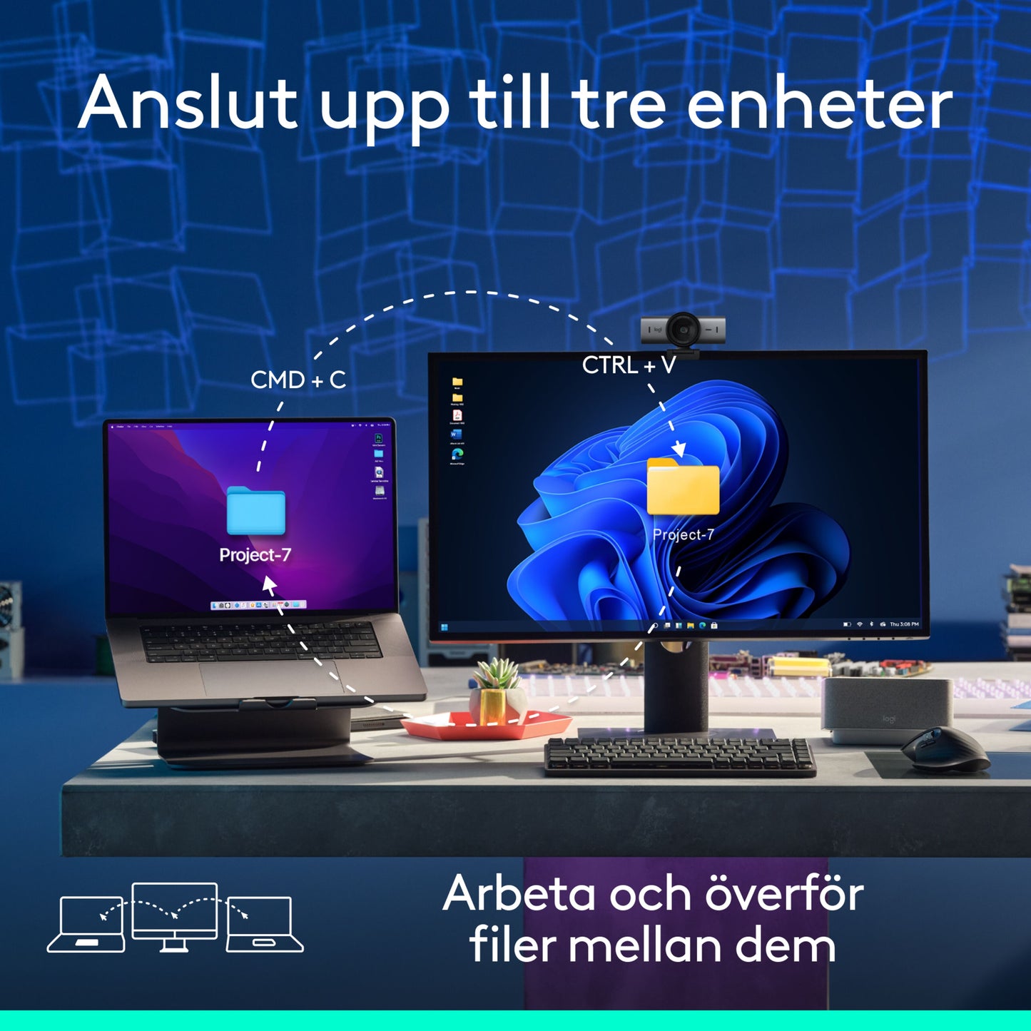 Logitech MX Master 3s trådløs computermus, Grafit, Bluetooth-udgave