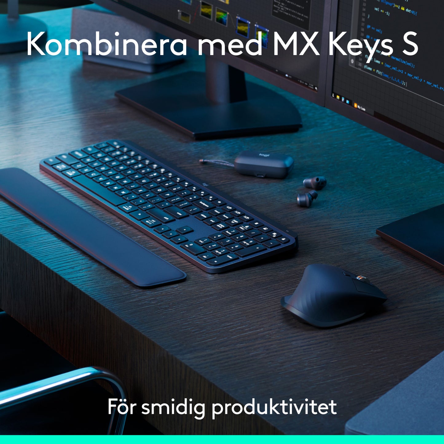 Logitech MX Master 3s trådløs computermus, Grafit, Bluetooth-udgave