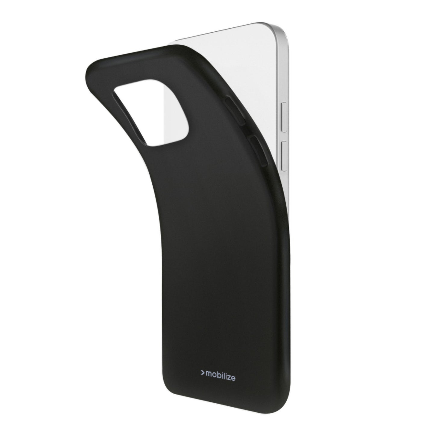Mobilize Rubber Gelly Case til iPhone 16 Pro Max, Sort