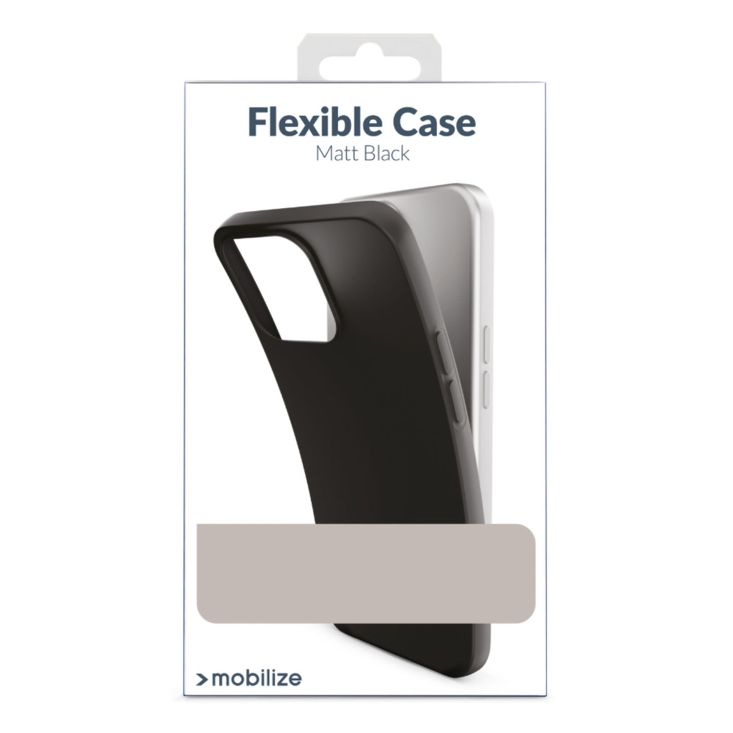 Mobilize Rubber Gelly Case til iPhone 16 Pro Max, Sort