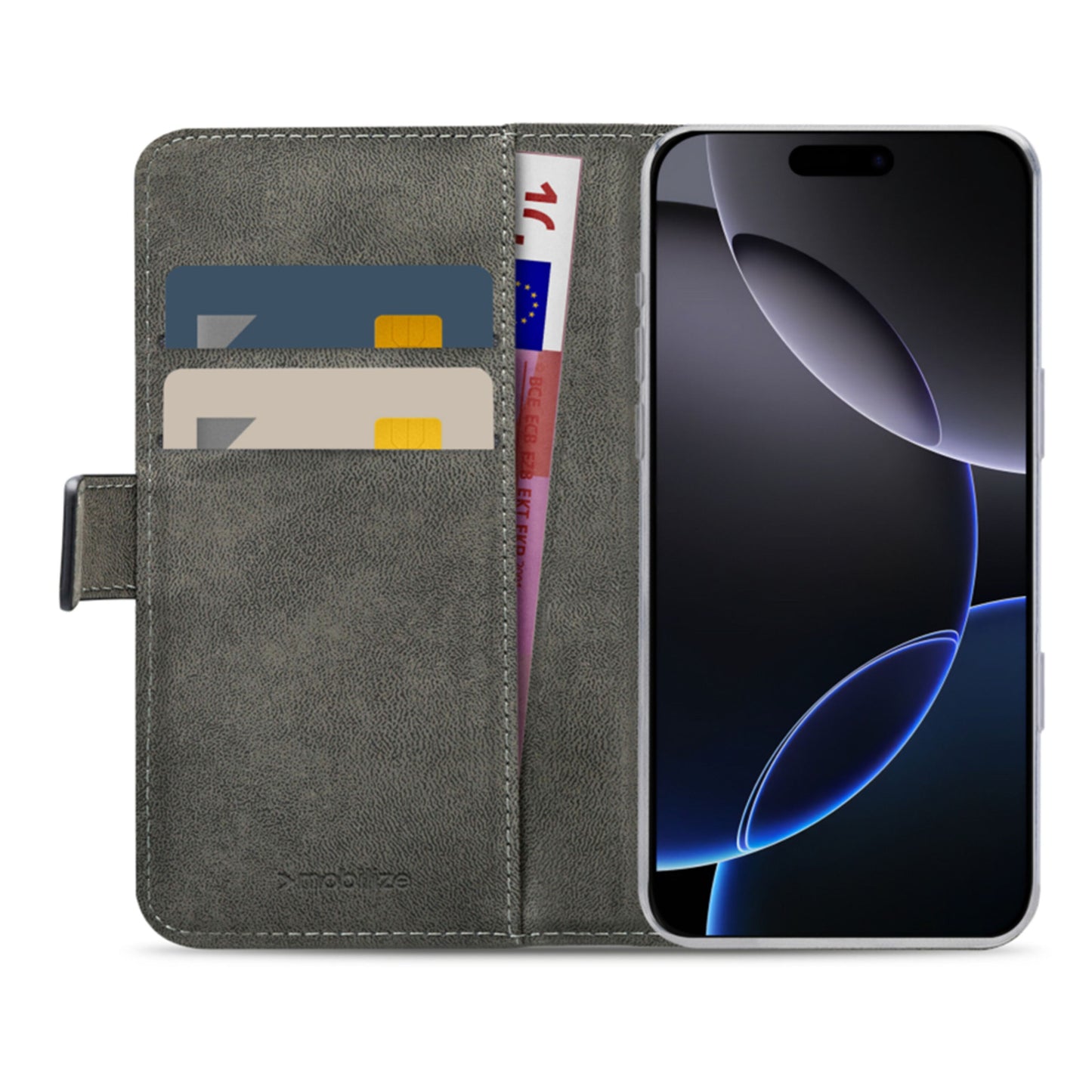 Mobilize Classic Gelly Wallet Book Case til iPhone 16 Pro Max, Sort