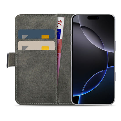Mobilize Classic Gelly Wallet Book Case til iPhone 16 Pro Max, Sort