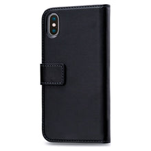 Mobilize Classic Gelly Wallet Book Case til iPhone X/Xs i sort PU-læder, magnetlukning, udskæring til dobbeltkamera.