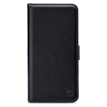 MOBILIZE Classic Gelly Wallet Book Case til iPhone 11 Pro, sort, magnetlukning, synlige sømme langs kanterne, præget logo nederst, MagSafe-kompatibel.