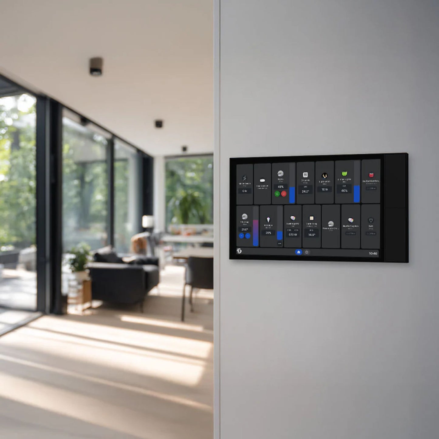 Shelly Wall Display XL smart kontrolpanel, Sort