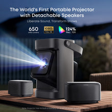 Soundcore Nebula P1 bærbar projektor med aftagelige højttalere