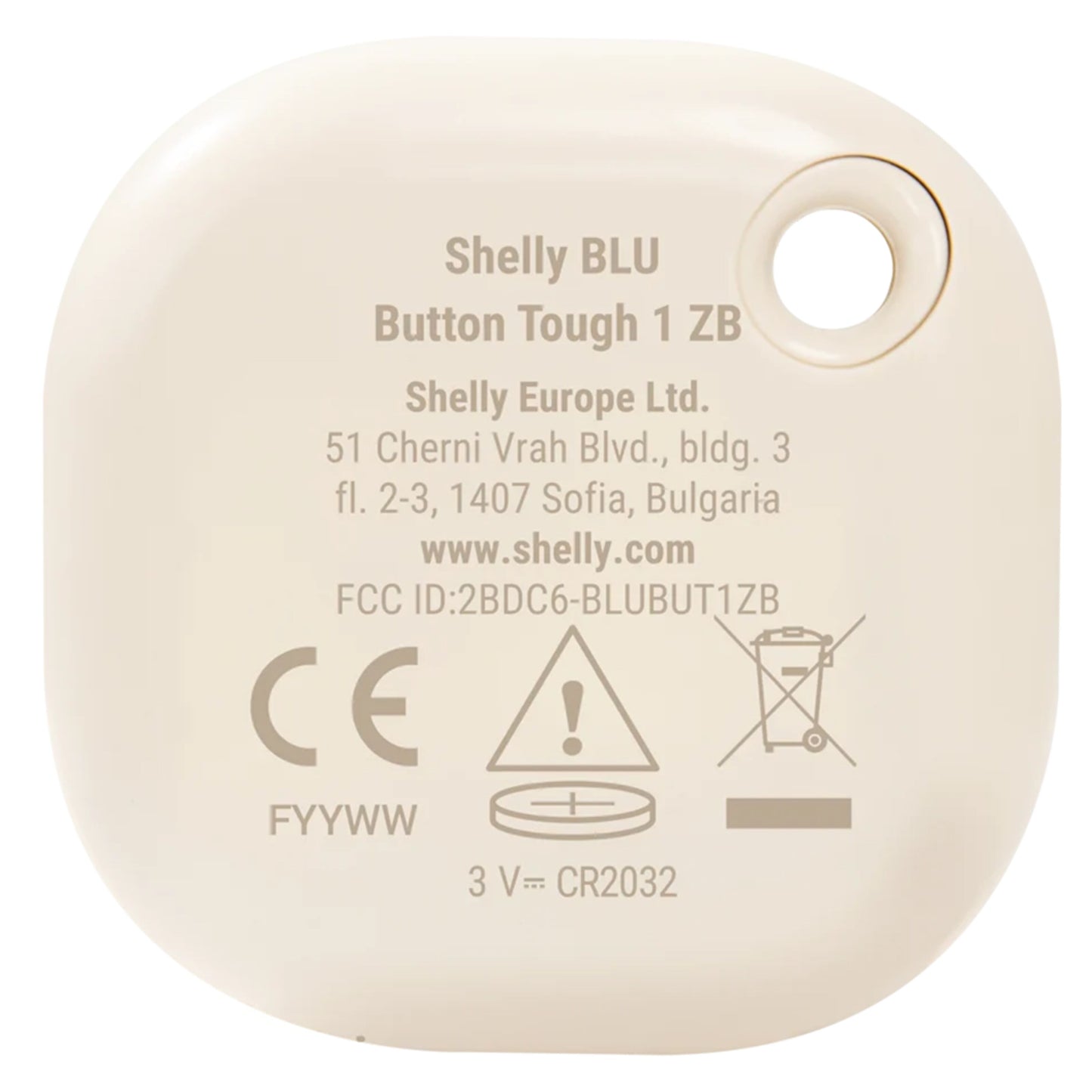 Shelly BLU Button Tough 1 ZB, Ivory