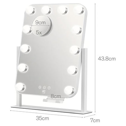 Wilfa Shine sminkespejl med LED-belysning