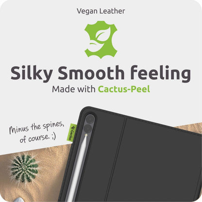 Gecko Covers Cactus Folio – cover til Samsung Galaxy Tab A11/A9 8,7", Sort