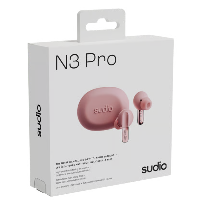 Sudio N3 Pro Day-To-Night in-ear-høretelefoner, Rosa