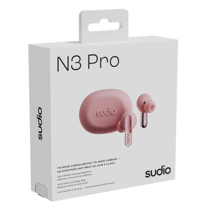 Sudio N3 Pro Day-To-Night in-ear-høretelefoner, Rosa