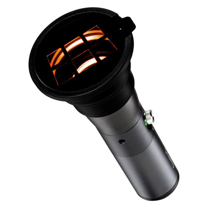 SmallRig RF 10C LED-videolampe med fokuserbar lysstråle, 20 gobofiltre og cirkulær projektor med gitter-gobo.