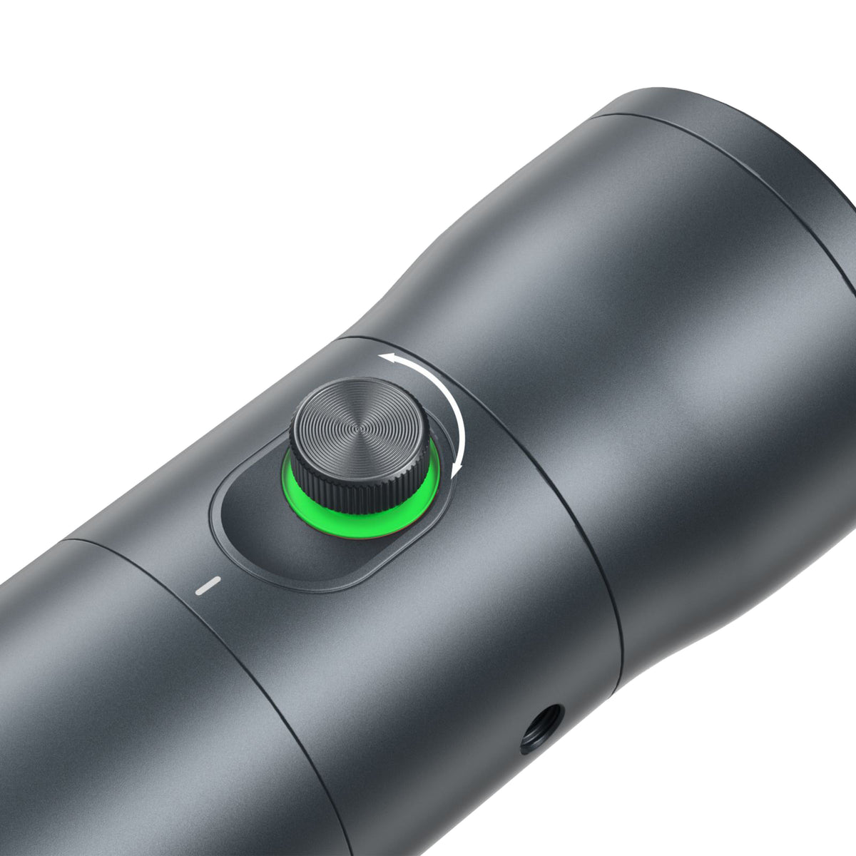 SmallRig RF 10C LED-videolampe med fokuserbar lysstråle, 20 gobofiltre, indstillingshjul, grøn ring og hvid indikator.