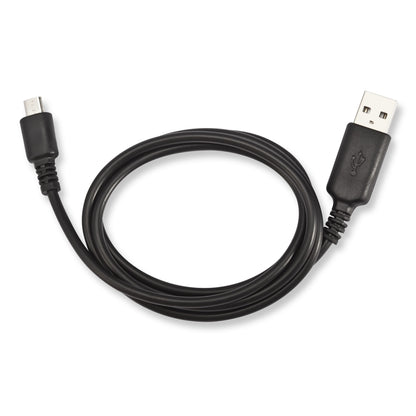 Micro-USB-kabel sort 1 m med USB-A til micro-USB-stik, understøtter opladning og dataoverførsel via USB 2.0.