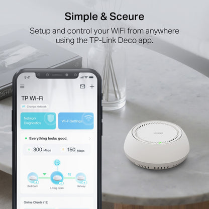 TP-Link Deco BE65-PoE Wifi 7-meshsystem, 3-pak
