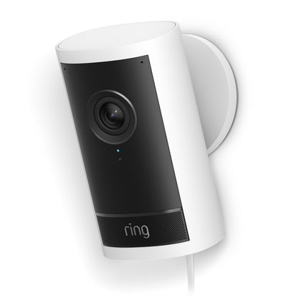 Ring Outdoor Cam Pro Plug-in - Retinal 4K overvågningskamera, Hvid